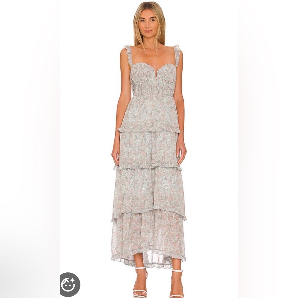 ASTR Ruffle Maxi Dress